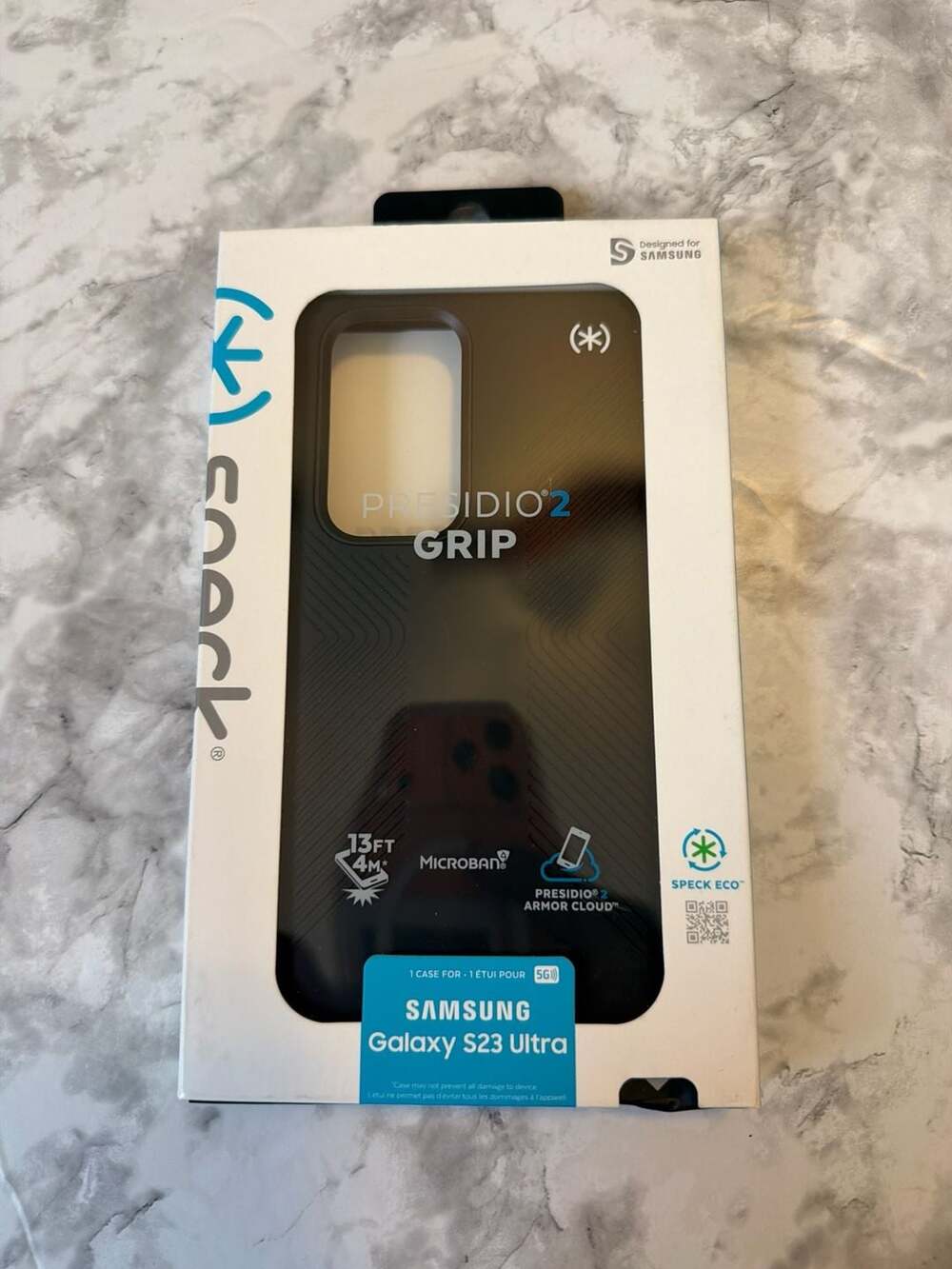 Speck Presidio 2 Grip Case for Samsung Galaxy S23 Ultra - Black